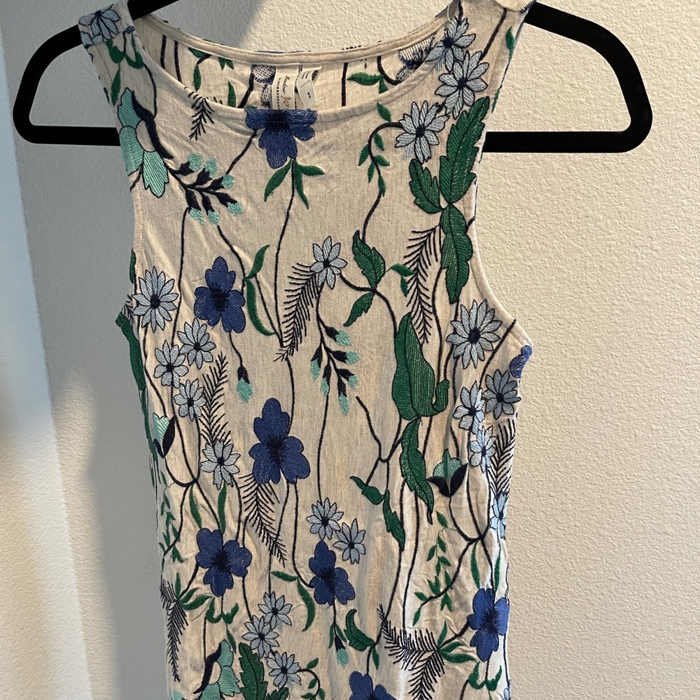 Anthropologie floral tank